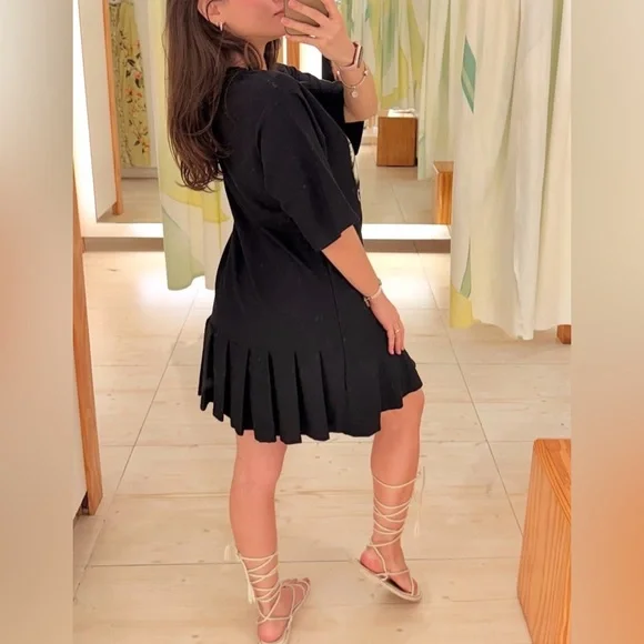 FARM Rio Black Graphic Dress Size XL - Picture 4 of 9